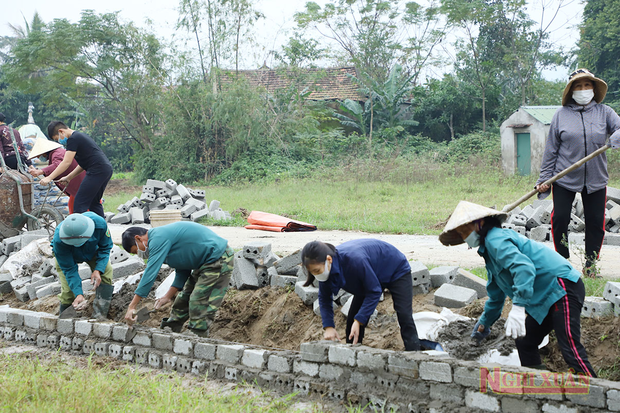 Không khí sôi nổi xây dựng nông thôn mới, đô thị văn minh ở Nghi Xuân